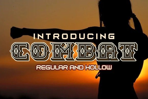 Combat: The Bold Display Font for Impactful Design