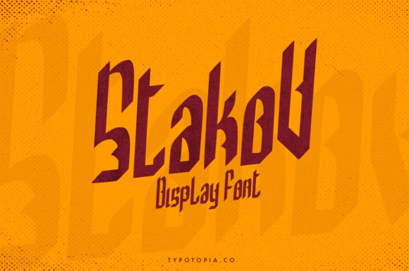 Discover the Bold Impact of the Stakov Display Typeface