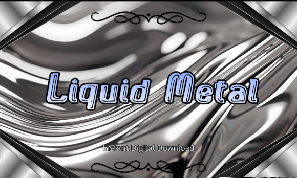 Liquid Metal: A Chrome-Inspired Typeface for Futuristic Designs