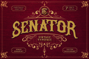 Senator Font: Vintage Charm Meets Bold Modern Design